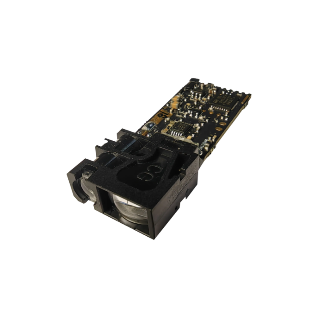 XD-S20 compact dToF laser rangefinder module on a white background