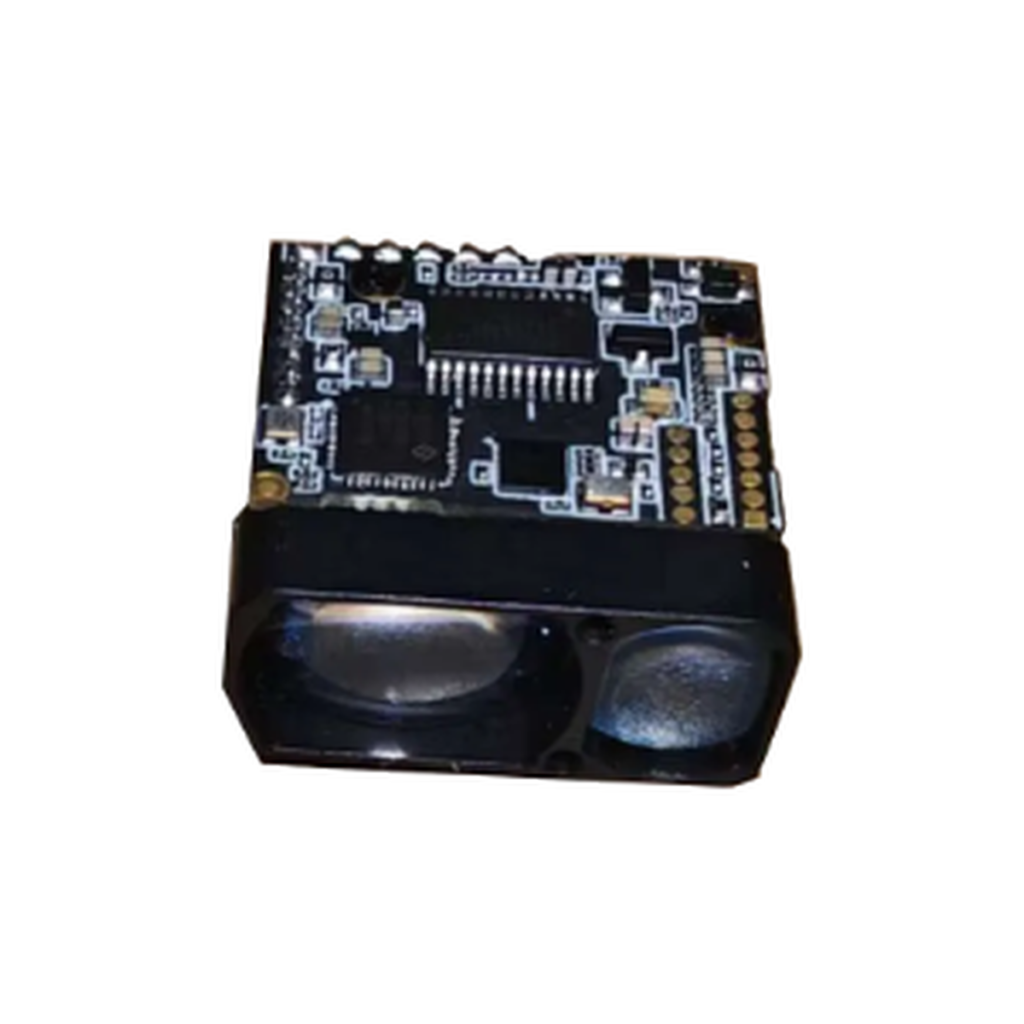 XD-S2000 compact dToF laser rangefinder module on a white background