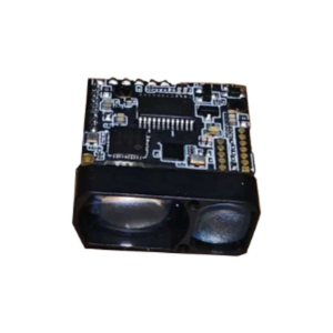 XD-S2000 compact dToF laser rangefinder module on a white background