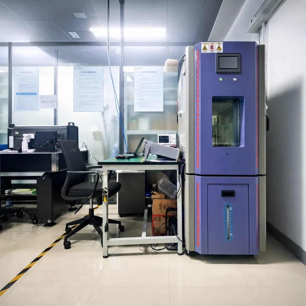X-Dynamics temperature and humidity test chamber for 3D camera reliability verification