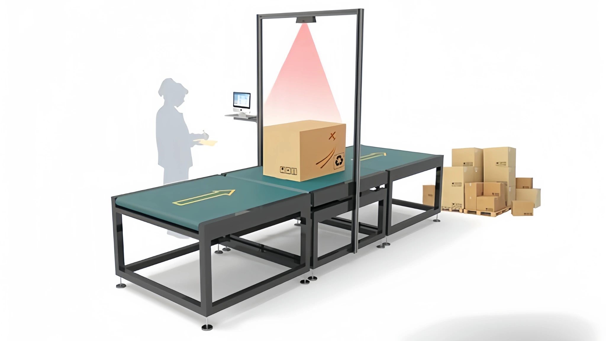 Automated package volume measurement system using 3D sensing