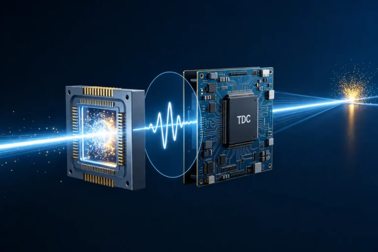 SPAD detector and TDC circuit illustrating direct Time-of-Flight laser ranging technology